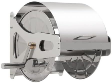 Wall-Mounted Hose Reel with Crank Stainless Hose Capacity for Household Outdoor Water Tasks, M by Unknown