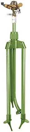 Martha Stewart MTS-TIS39B Heavy-Duty Brass Impulse Sprinkler w/Extendable Tripod, Gardening - Image 2