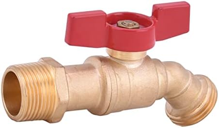 (10-Packs) Male Hose Bibb 3/4" MIP × 3/4" MHT with 1/4-Turn Water Hose Shut Off Valve, Hreaded Garden Hose Outlet Ideal for Gardens, patios, Boiler Drain - Image 6
