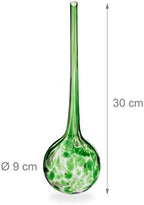 Relaxdays Watering Globes Glass, Set of 4, H x D: 30 x 9 cm, Watering Balls for Plants, Watering Aid Holiday, Green - Image 4