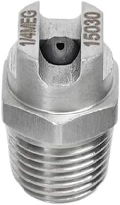 10 Pcs 1/4" High Pressure Cemented Carbide Flat Fan Nozzle 15 Degrees Stainless Steel Anti-clogging Spray by HighQualityFlagship