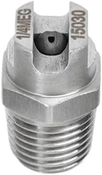10 Pcs 1/4" High Pressure Cemented Carbide Flat Fan Nozzle 15 Degrees Stainless Steel Anti-clogging Spray by HighQualityFlagship