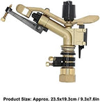 DN25 Swing Arm Rotating Sprinkler, Controlled Angle Impact Sprinkler, Garden Irrigation Tools for Agriculture, Lawn Care, Irrigation System - Image 3