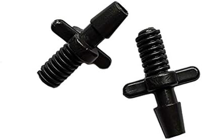 Garden Lawn Sprinkler Irrigation System 100Pcs 3 / 5mm Threaded Connector for Barbed Joint Drip Hose Plastic Barb Fitting - Image 4