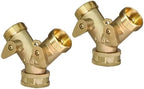 NPT/BSP Brass 3/4" Garden Hose Splitter 2-Way Ball Valve Tap Y-Type Watering Connector For Home Outdoor Faucet Tubeing Adapter(A-1PCS) - Image 3