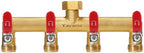 4 Way Garden Hose Splitter, 3/4" GHT Outdoor Water Spigot Splitter by Yayamz