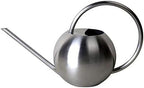 Long Nozzle Watering Can 1000ml Stainless Steel Metal European Plant Pot Sprinkler with Handle for Garden Household Tool (Color : Silver) by Unknown