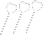 Totority 3pcs Heart-Shaped Glass Self-Watering Bulbs Plant Watering Globes for Automatic Irrigation by Happyforkidstogrowup