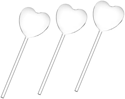Totority 3pcs Heart-Shaped Glass Self-Watering Bulbs Plant Watering Globes for Automatic Irrigation by Happyforkidstogrowup