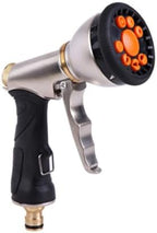 Water Nozzle Garden Hose 9 Functions Zinc Alloy Black by BESPORTBLE