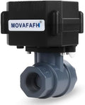 1" Motorized Ball Valve UPVC - 2 Wire Auto Return Electric Water Valve with Full Port, 9-24V AC/DC Automatic Ball Valve, IP67 by movafaFH