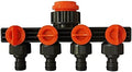 Garden Lawn Sprinkler Irrigation System 1/2" 3/4" 1" 4 Way Water Tap Connectors Quick Thread Ad Garden Hose Pipe Splitter Drip Irrigation Plant Tools (Size : 1'') by Lrjskwzc