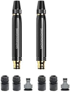 High Pressure Hose Nozzle, Adjustable Water Spray Gun with 3 Spray Modes, Metal Garden Hose Sprayer for Car Wash, Plants Watering, Patio, Floor & Outdoor Cleaning(2PCS) by Unknown