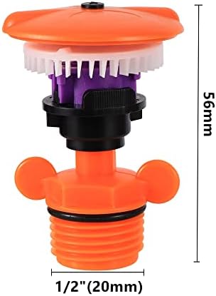 1/2" Male Thread Garden Watering 360° Rotating Lawn Flower Field Orchard Irrigation Nozzle Oscillating Rotary Sprinkler - Image 4