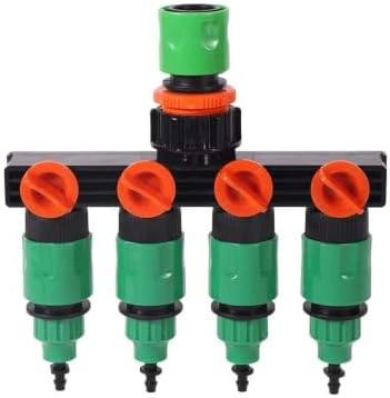 DN16 4-Way Water Splitter, 4/7mm Outlets, Greenhouse Irrigation by Unknown