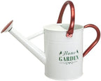 Metal Watering Can for Outdoor Plants, Galvanized Steel Watering Can with Removable spout, 1 Gallon,Perfect Home & Garden Décor White by Lechloris