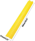 Cable Protector Ramp 3PCS Cable Cover Cord Hose Protective Ramp Heavy Duty Wire Extension Cord Garden Water Hose Traffic Driveway Rubber Speed Bump - Image 2