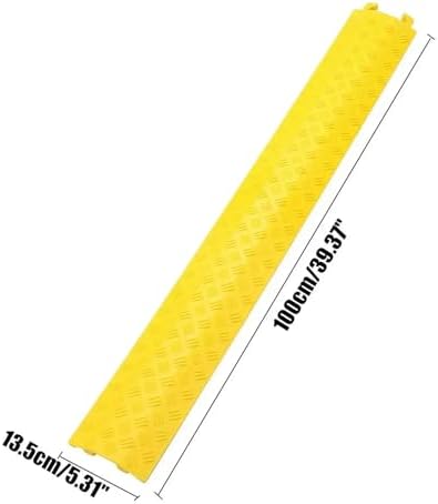 Cable Protector Ramp 3PCS Cable Cover Cord Hose Protective Ramp Heavy Duty Wire Extension Cord Garden Water Hose Traffic Driveway Rubber Speed Bump - Image 2