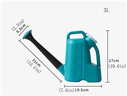 Small Watering can, Plastic Watering Can with Long Spout to Prevent Spillage Watering Can for Indoor and Outdoor Plant Potted Flowers Watering Pot Practical (Blue1 3l) (Color : Green1, Size : 3l) - Image 2