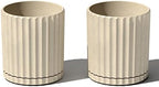 Veradek Demi Series Demi 6" Planter w/Tray - Sand, 2 Pack by VeradekOutdoor