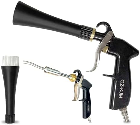 High Pressure Car Interior Spraying Washing Gun with 2 Set Nozzle Sprayer Connector Air Pulse Car Washing Equipment Tool (Upgrade-Dust blow gun) by GZ-KJM
