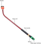 Adjustable Water Sprayer Wand Durable High Rise Stick Sprinkler Aluminum Alloy Plastic Plant Watering Wand for Garden Yard Farm (90CM) - Image 2