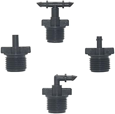 Utility Connector Adapter Hose Connector Adapter 200Pcs 1/2 inch Male Thread to 1/4 inch Hose Barb Connector 6Mm 1/4" 1/2 Channel Water Pipe Drip Irrigation System Accessories/6Mm - Image 2