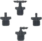 Hose Connector Adapter 200pcs 1/2 Inch Male Thread To 1/4 Inch Hose Barb Connector 6mm 1/4" 1/2 Channel Water Pipe Drip Irrigation System Accessories (Color : 6MM) - Image 2