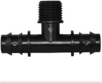 4PCS 1/2" 3/4" Threaded 16 20 25MM PE Hose Barb Tee Connector Garden Drip Irrigation Adapter Tubing Coupling Repair(SPL11-301-20MM-4PCS) by Unknown