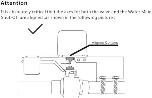WiFi/Bluetooth Ball Valve Smart Water Shutoff Manipulator with Durable Metal Gear Domotique Controller Compatible Alexa Google Works 2.4 GHz No HUB Needed (TUYA WIFI) - Image 3