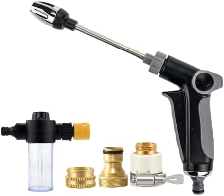 High Pressure Water Sprayer Pressure Washer Nozzle Powerful Car Wash Sprayer Adjustable Multi-Function Cleaning Tool for Garden Patio Driveway Foam Bottle - Image 3