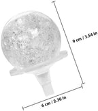 2pcs Crystal Ball Ornament Fountain Sphere for Indoor Office Xmas Decor - Image 2