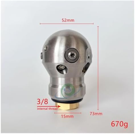 Sewer Jetter Nozzle Compatible for Warthog 3/8" Female 40LPM - Image 2