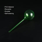 MECCANIXITY Self-Watering Bulb 80mm Dia. Plastic Automatic Watering Globe Ball Irrigation Device for Potted Plants, Green 5Pcs - Image 3