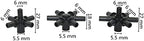 Garden Lawn Sprinkler Irrigation System Gray Multi-Nozzle Sprayer Greenhouse Micro Irrigation Sprinkler Head with 1/2" Male Thread Industrial Cooling 1 Piece (Color : 7 Way) - Image 5