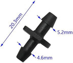 1000Pcs Barb 1/8" 2-Way Connector Double Barbed Garden Irrigation Hose Drip Arrow Fittings - Image 2