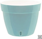 Gardenera 11.8" ASTI Self Watering Planter (Set of 3) in Menthol/White - Modern Flower Pot with Water Level Indicator for All House Plants, Flowers, Herbs, Succulents and Hanging Plants - Image 3