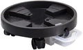 Plant Tray Plant Drip Trays Drip Pan Movable Round with Drip Tray for Indoor Outdoor Plant Caddy(Black,27cm/11in) by Unknown