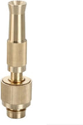 5pcs/10pcs Spray Nozzle Water Gun Brass High Pressure Direct Spray Sprinkler Quick Connector 1/2'' Garden Hose Adjustable Pressure Washer(Light Grey) by Unknown