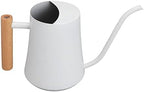 Jeffergarden Stainless Steel Watering Can, 1000ml Long Spout Wood Handle - Image 2
