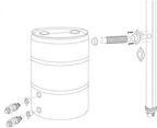 Rain Barrel Kit EarthMinded 2x3 Downspouts - Image 2