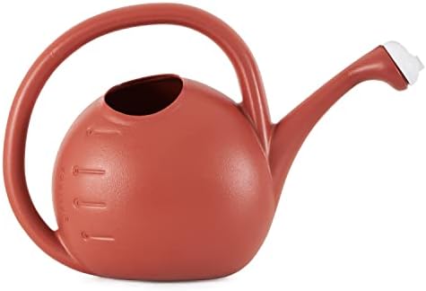 2 Gallon Plant Watering Can - Large Plastic Garden Water Pot with Dual Spray Options for Indoor Outdoor Plants Flower, Clay - Image 5