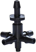 Gardening Irrigation Dripper Drip Irrigation 4-Way Cross-Connector Dripper 5-Way Cross-Diverter Drip Arrow Adapter 3/8 Barb Connector 50 Pieces (Color : Black) by Unknown