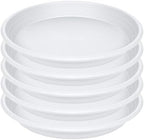 5 Pack of 14 inch Plant Saucer, Large Plant Tray, Heavy Sturdy Plant Drainage Tray for Indoors, Bird Bath Bowls, Sturdy Plastic Pot Tray for Planter (White) by Unknown
