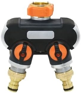 Brass 2/4-Way Garden Tap Coupling 3/4" Thread BS NPT Hose Water Splitter Y Type Irrigation Valve Watering Cranes(B) by Unknown
