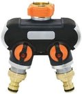Brass 2/4-Way Garden Tap Coupling 3/4" Thread BS NPT Hose Water Splitter Y Type Irrigation Valve Watering Cranes(B) by Unknown