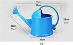 Plastic Watering Can with Comfortable Handle Garden Watering Cans with Sprinkler Head Watering Kettle for Indoor Outdoor Plants - Image 2