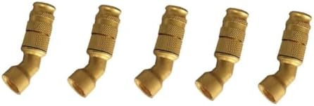 Irrigation Nozzles Adjustable Copper Atomizing Nozzles Drip Irrigation Sprayers Garden Cooling Irrigation Equipment Brass Elbow Nozzle 5pc by Unknown
