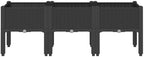 Black Elevated Garden Planter Box with Legs 47.2 x 15.7 x 16.5 - Image 3