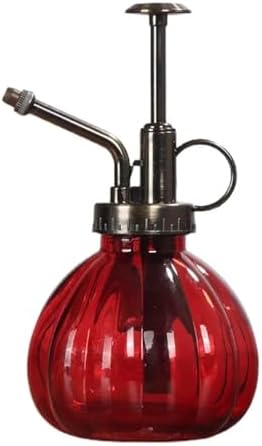 KeuLen Empty Glass Spray Bottle, Handheld Plant Mister Water Sprayer with Fine Mist, Vintage Retro Style for Indoor Plants (1 PC)(Red) by Unknown
